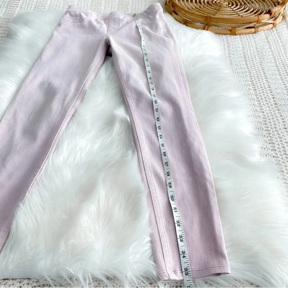 Spanx Cut & Sew Cropped Indigo Knit Leggings Pink Dusty Mauve Shaping Pants S